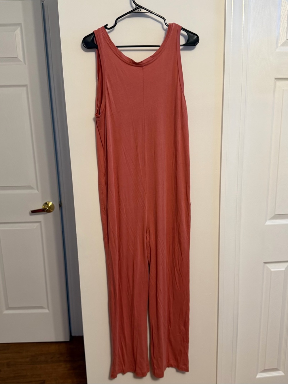 Brooklinen Sleeveless Wide-Leg Jumpsuit in Rust - Picture 6 of 10